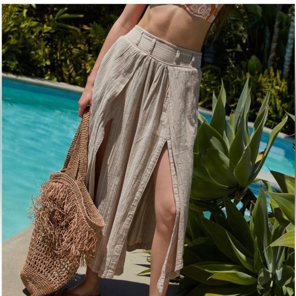 NWOT Free People Lunar Cove Wide Leg Pants - Picture 2 of 13